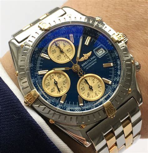 breitling chronomat gold steel